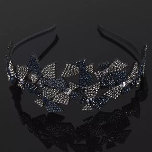 ❤️HANDMADE RHINESTONE AND CRYSTAL DOUBLE FLOWER HAIR BAND❤️$15 EACH OR 2 FOR $25